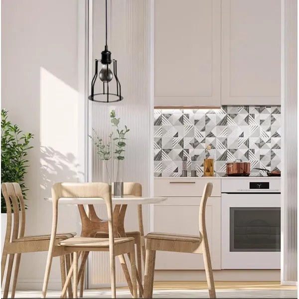 Luster na lanku 1xE27/60W/230V pr. 15 cm čierna