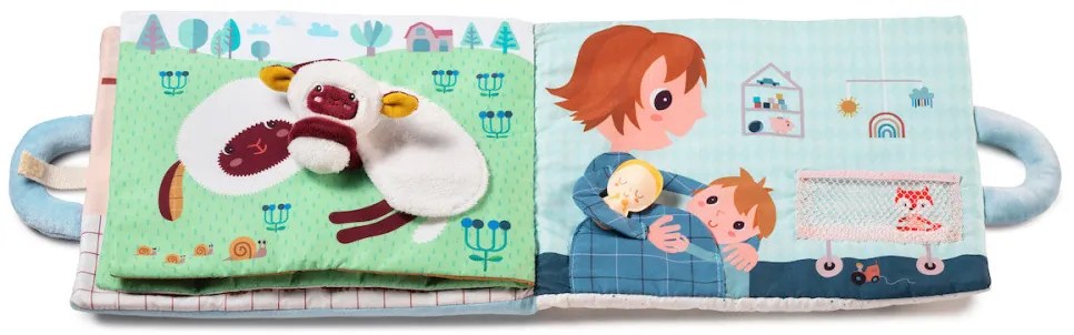 Lilliputiens - textilná didaktická knižka - Baby Boom