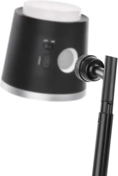 LED Stmievateľná nabíjacia stolná lampa 4v1 LED/6W/3,7V 3000K/4000K/6500K čierna