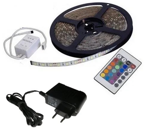 LED pásik flexi 3528/60, biela teplá, 8mm/5m, 4,8W / 5metrov + ovládač
