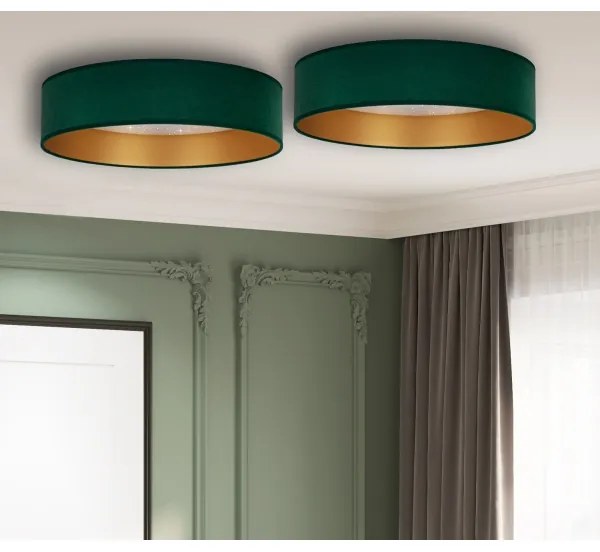 Brilagi - LED Stropné svietidlo VELVET STAR LED/24W/230V pr. 40 cm zelená/zlatá