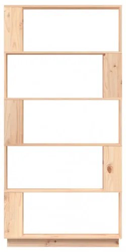 vidaXL Knižnica/deliaca stena 80x25x163,5 cm masívna borovica-
