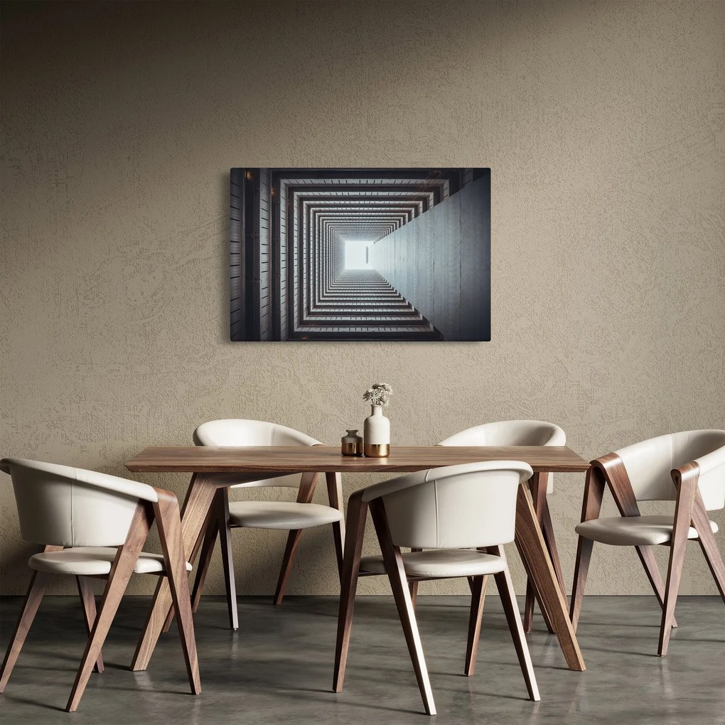 Obraz - Pohľad zvnútra budovy (90x60 cm)
