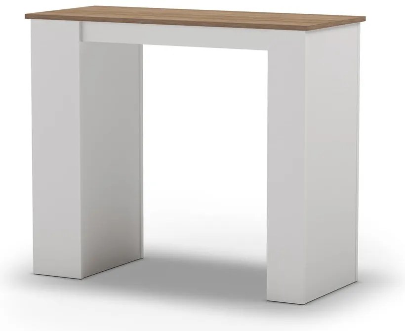 Barový stôl s doskou v dubovom dekore 52x120 cm Peru - Marckeric