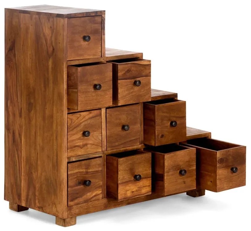 furniture-nabytek.cz - Masivní komoda Merlin z palisandru, lakovaná, hnědá