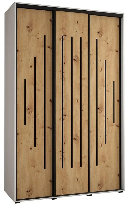 Skriňa 45 Canaris 12 170 biela/artisan/čierna