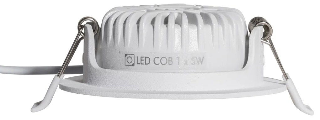 Sada 6 moderných zapustených bodových svietidiel bielych 8,2 cm vrátane LED IP54 Ultra Slim - Pupil