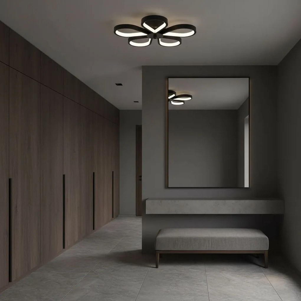 Toolight Toolight, stropné svietidlo 33W, 3000K, LHJ075-C, čierna-biela, OSW-50055