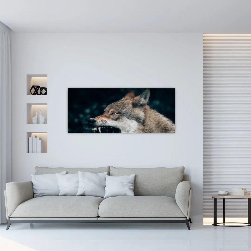 Obraz vlka (120x50 cm)