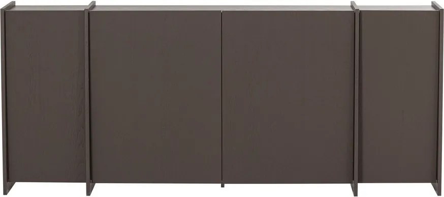 Tmavohnedá komoda v dekore jaseňa 200x85x44 cm Brock – WOOOD