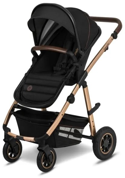 Lionelo - Kombinovaný kočík 3v1 AMBER Čierny Onyx