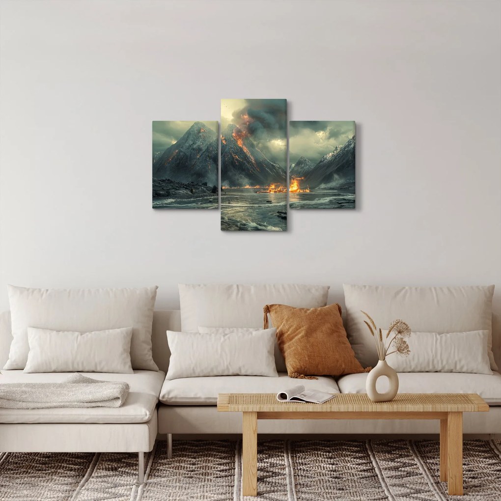 Obraz - Erupcia sopky (90x60 cm)
