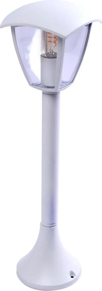 Exteriérové svietidlo Fox Big, 1x akrylové/biele hliníkové tienidlo