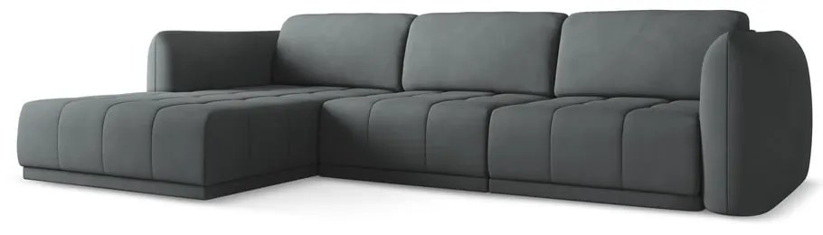 Tmavosivá rohová pohovka (ľavý roh) Hoku – Makamii