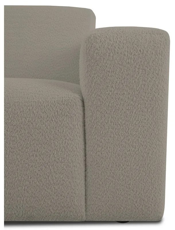 Svetlohnedá rohová pohovka z textílie buklé (do "U") Roxy – Scandic