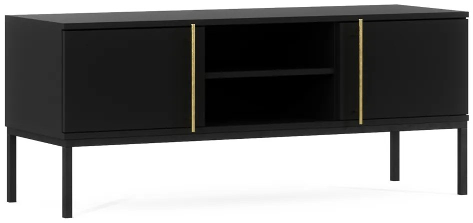 TV stolík LANZZI 120x40 cm, čierny