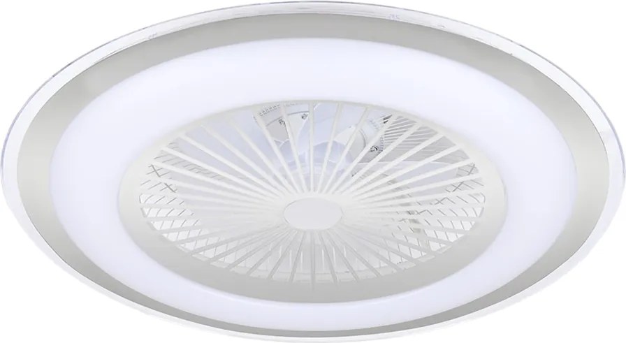 Stropné LED svietidlo Zephyr, 1x LED 48w, 3000-6000k, s, s ventilátorom a ovládačom