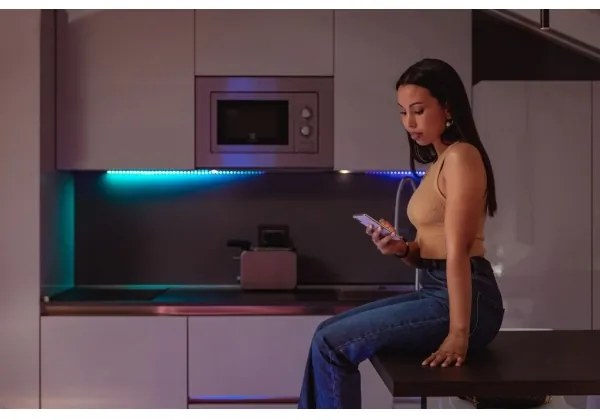 Twinkly TWL100ADP-B - LED RGB Predlžovací pásik LINE 100xLED 1,5 m Wi-Fi