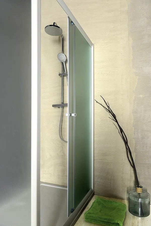 Aqualine Aqualine, AMADEO posuvné sprchové dvere 1000mm, sklo BRICK, BTS100