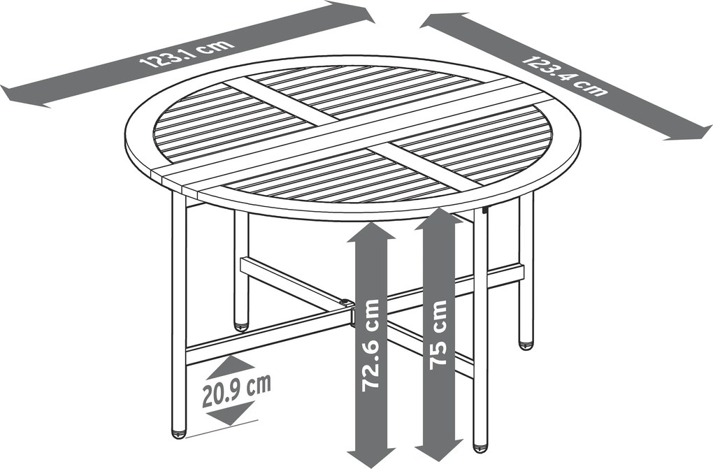 Výklopný stolík »Elin«