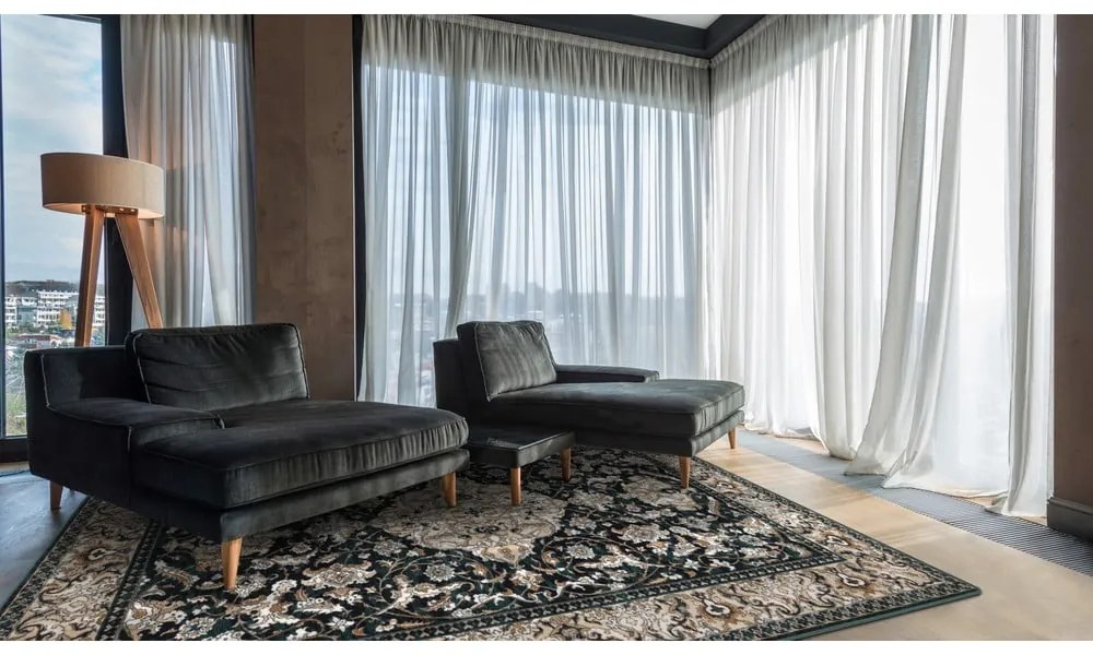 Zelený vlnený koberec 133x180 cm Lauren – Agnella