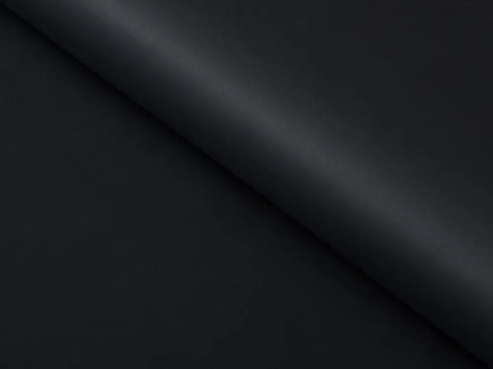 Biante Bavlnená saténová obliečka na vankúš s lemom ST-006 Čierna 40 x 40 cm