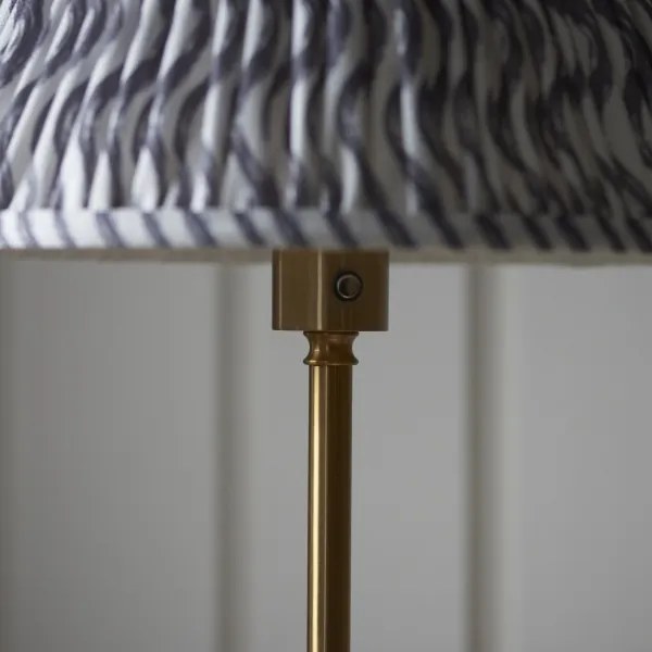 Endon 114785 - stmievateľná LED nabíjateľná stojacia lampa BURLEY LED/1,5W/5V mosadz/sivá