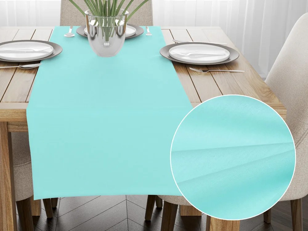 Biante Bavlnený behúň na stôl Moni MOD-510 Ľadová modrá 20x160 cm