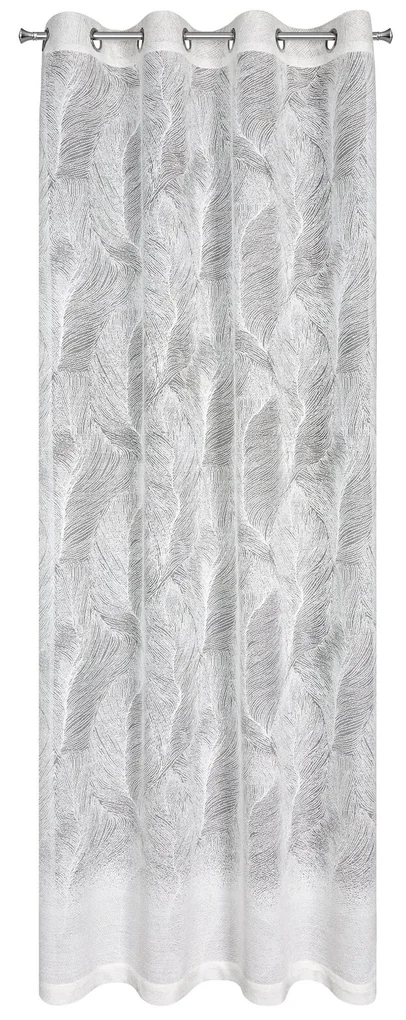 ZÁVES NA KRÚŽKOCH LINNEA 140X250 CM BIELA