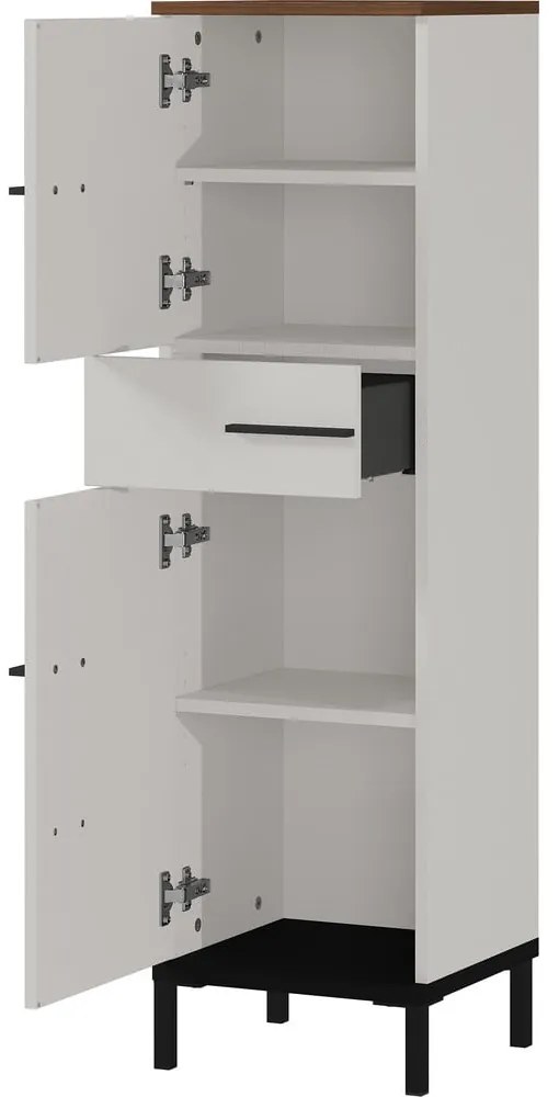 Svetlosivá kúpeľňová skrinka v dekore orecha 34x123 cm Yonkers - Germania