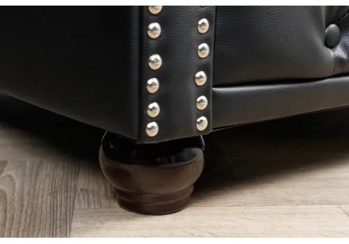 Kreslo 41448 Chesterfield Antique Čierna  - Komfort-nábytok