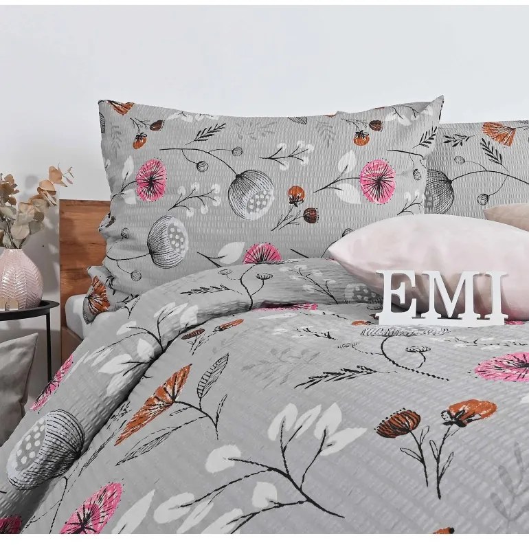 Obliečky krepové Kayla EMI, Štandardný set jednolôžko obsahuje 1x 140x200 + 1x 70x90