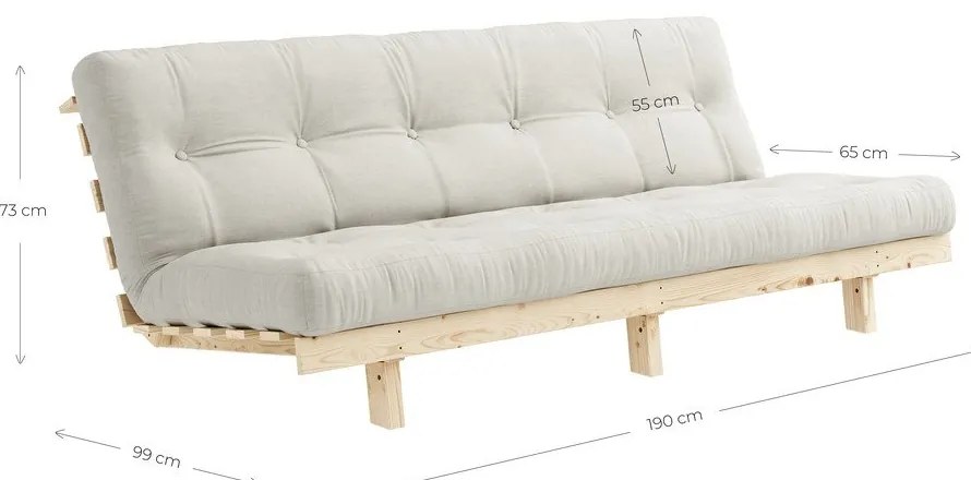 Variabilná pohovka Karup Design Lean Raw Wheat Beige