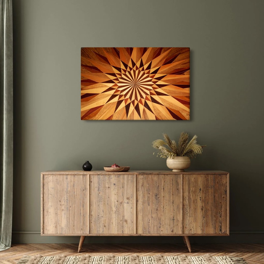 Obraz - Drevená koláž (90x60 cm)
