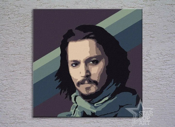 Ručne maľovaný POP Art obraz Johnny Depp | rôzne rozmery