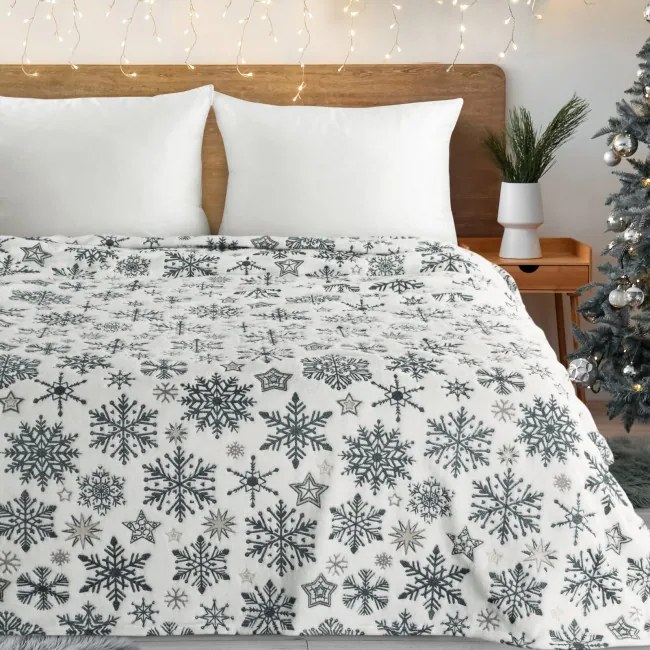 Deka CHRISTMAS 21 modrá / biela