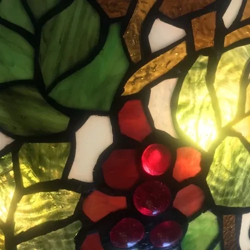 Stojacie svietidlo Tiffany vitrážové chain z kolekcie VINIČ