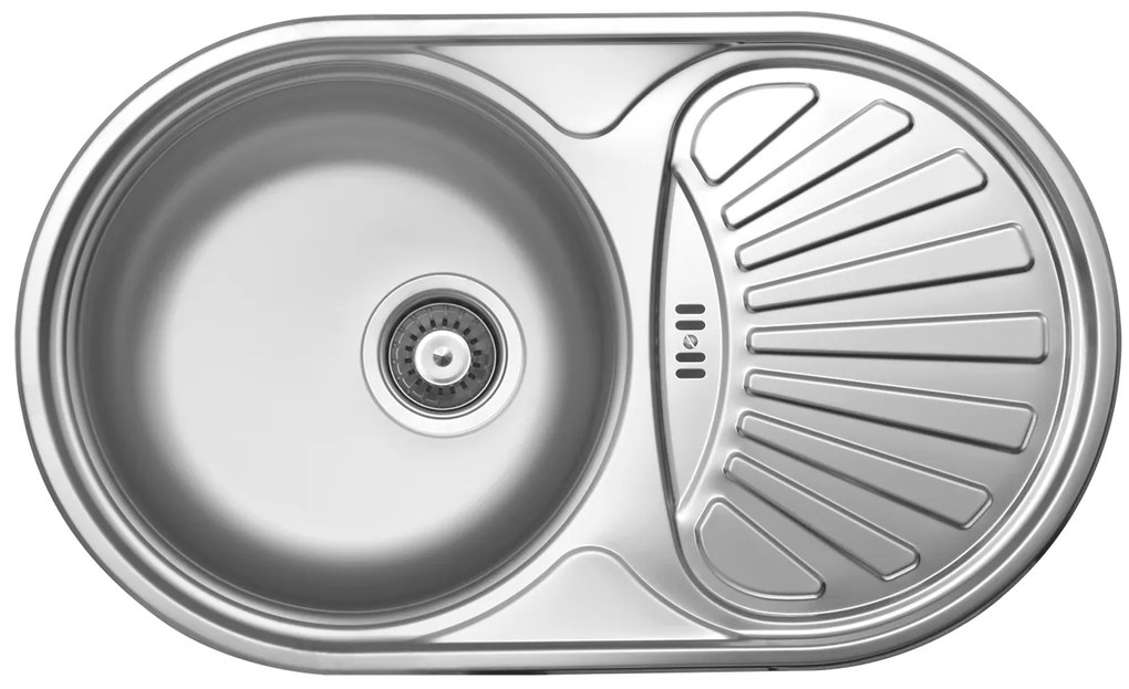 Novaservis Drezy - Drez 44x74 s odkvapom a prepadom, nerez, DR44/74