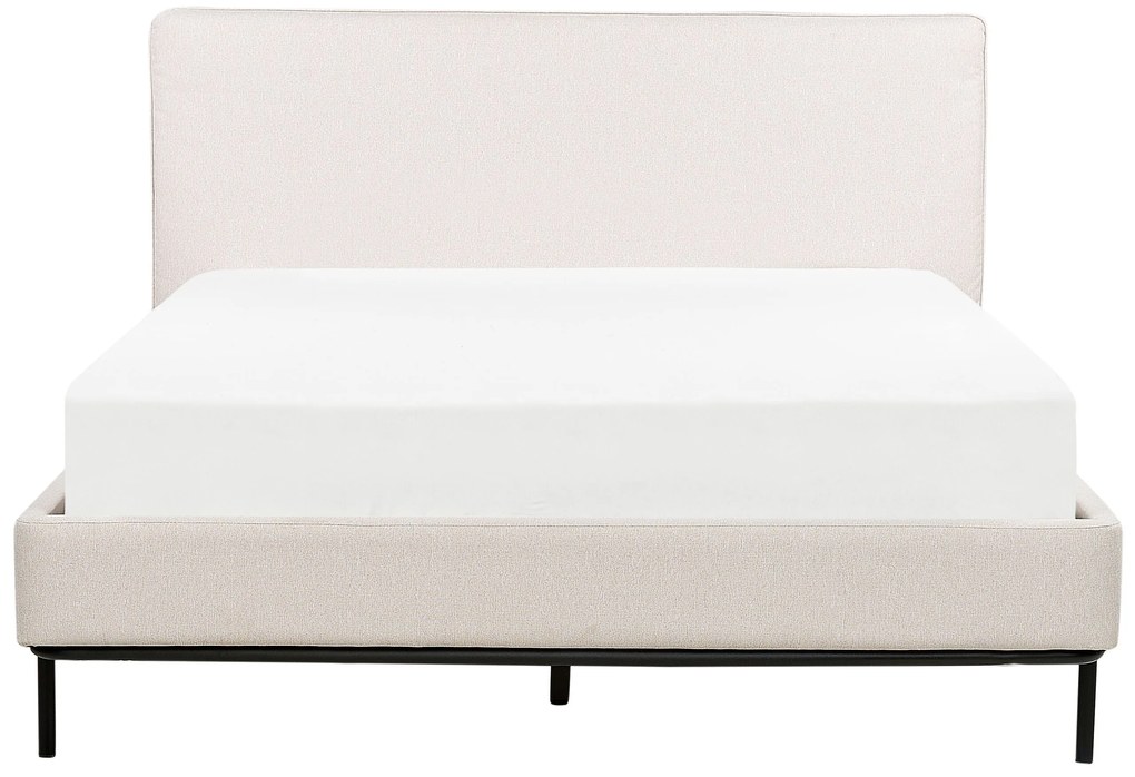 Čalúnená posteľ 140 x 200 cm béžová CORIO Beliani
