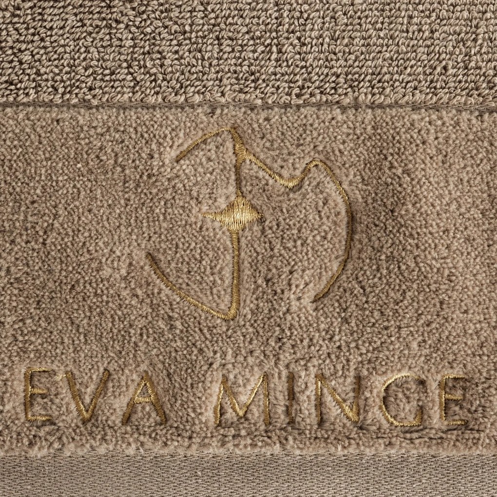 BAVLNENÝ UTERÁK EVA MINGE GAJA SADA 6KS 50X90 CM BÉŽOVÁ
