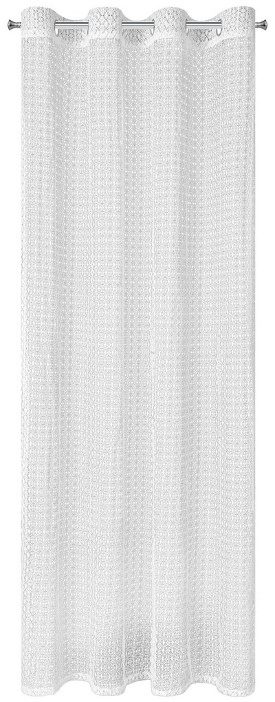 ZÁCLONA NA KRÚŽKOCH MIRELLA 140X250 CM BIELA