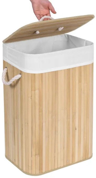 Kôš na bielizeň 1 priehradkový, bambusový