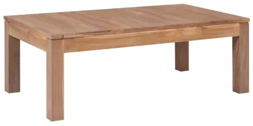 vidaXL Konferenčný stolík z teakového dreva prírodný vrch 110x60x40 cm-
