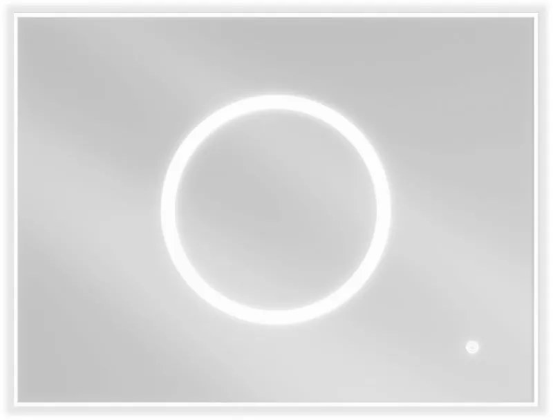 Mexen Koga, LED kúpeľňové zrkadlo s podsvietením 80 x 60 cm, 6000K, ochrana proti zahmlievaniu, 9821-080-060-611-00