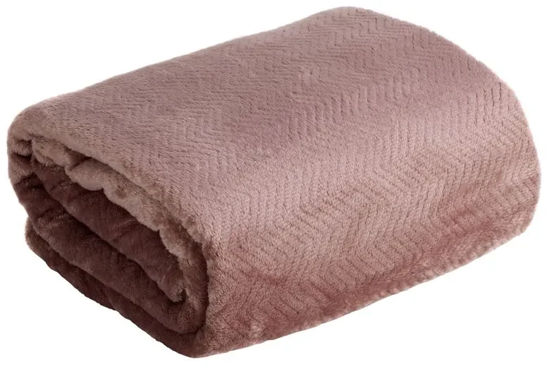 Dekorstudio Deka CINDY5 v tmavo staroružovej farbe Rozmer deky: 170x210cm