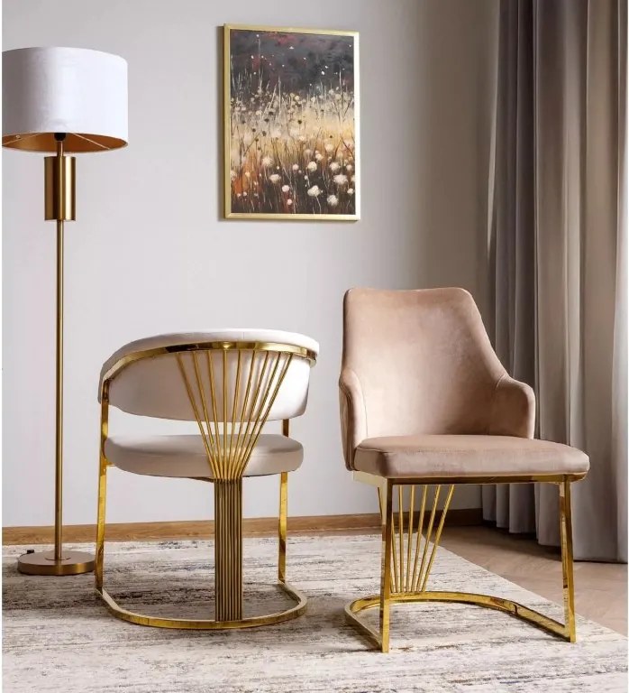 SI Alure Velvet stolička béžová