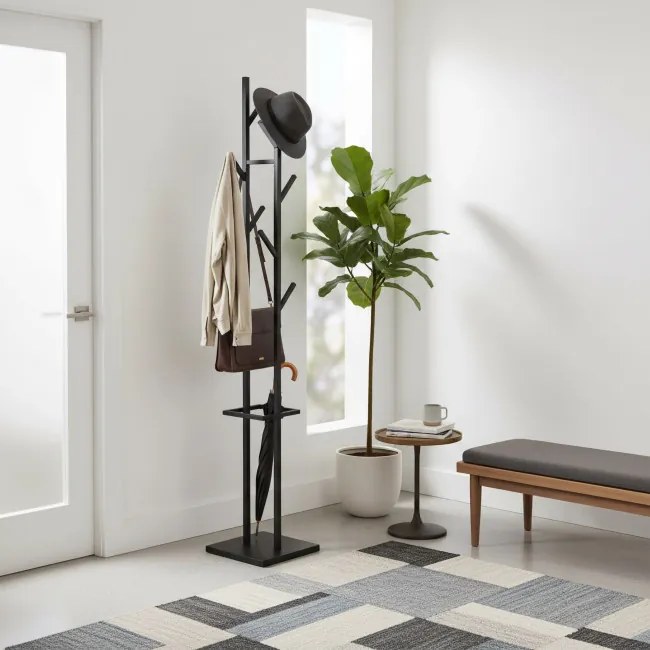 Stojanový vešiak CERES čierny