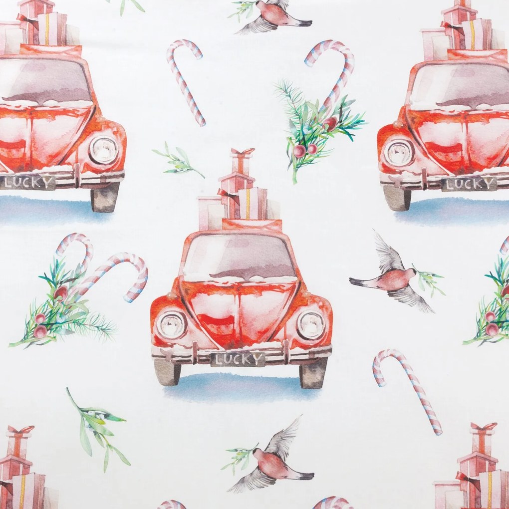 VIANOČNÉ OBLIEČKY Z MIKROVLÁKNA CANDY 160X200 CM, 2KS 70X80 CM VZOROVANÉ