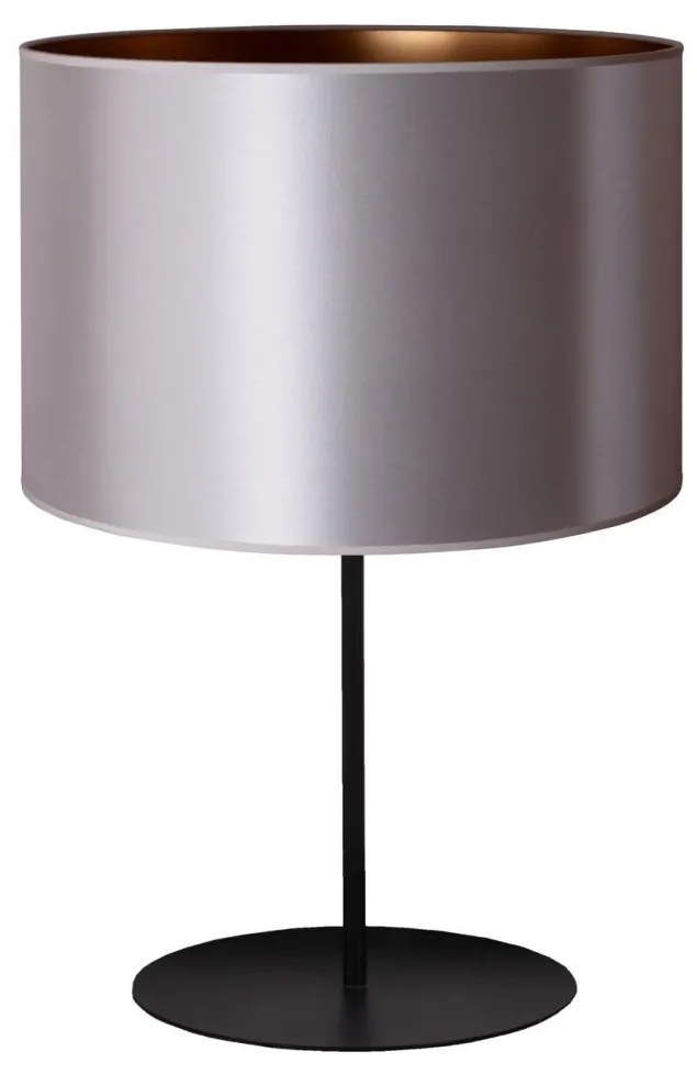 Duolla Duolla - Stolná lampa CANNES 1xE14/15W/230V 20 cm strieborná/medená/čierna DU602983