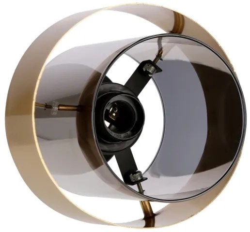 Prisadený luster SPIEGA 1xE27/60W/230V zlatá/čierna